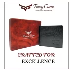 Tawny Cuero Black Wallet For Men