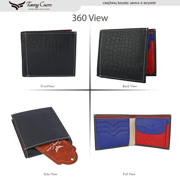 Tawny Cuero Black Men Wallet