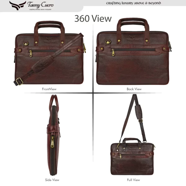 Tawny Cuero Brown Laptop Bag