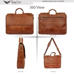 Tawny Cuero Brown Laptop Bag