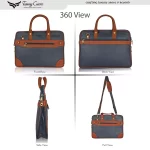 Tawny Cuero Blue Laptop Bag