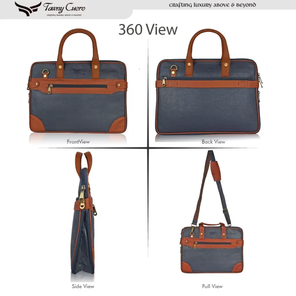 Tawny Cuero Blue Laptop Bag