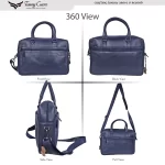 Tawny Cuero Blue Laptop Bag