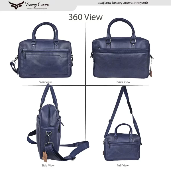 Tawny Cuero Blue Laptop Bag