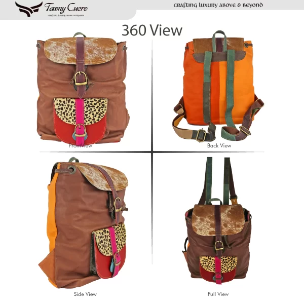Tawny Cuero Ladies Back-Pack Multi Colour Bag
