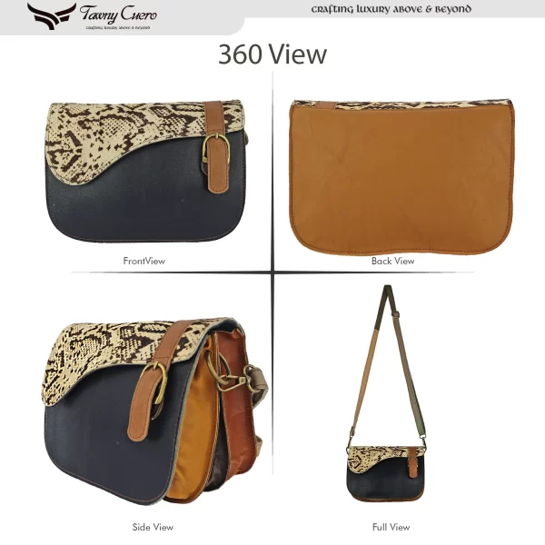 Tawny Cuero Ladies Sling Multi Colour Bag