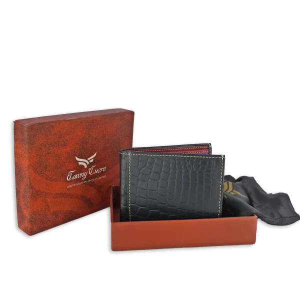 Tawny Cuero Black Men Wallet
