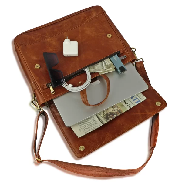 Tawny Cuero Brown Laptop Bag