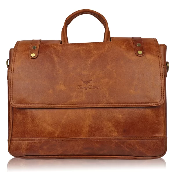 Tawny Cuero Brown Laptop Bag