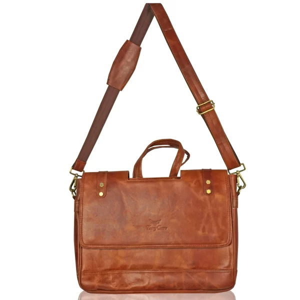 Tawny Cuero Brown Laptop Bag