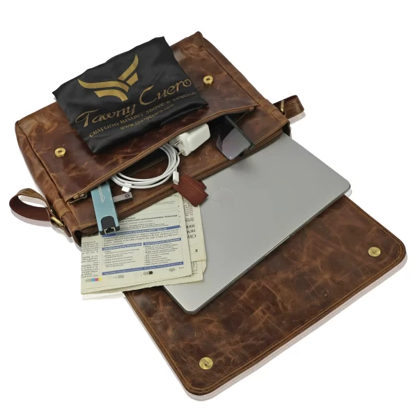 Tawny Cuero Brown Laptop Bag