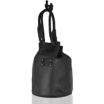 Tawny Cuero Leather Maroon Bucket Bag