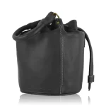 Tawny Cuero Leather Maroon Bucket Bag