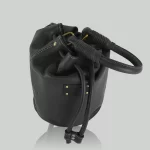 Tawny Cuero Leather Maroon Bucket Bag