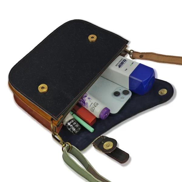 Tawny Cuero Ladies Sling Multi Colour Bag