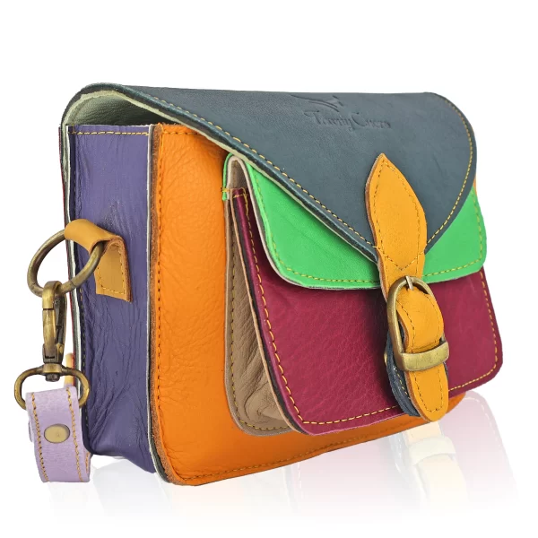 Tawny Cuero Ladies Sling Multi Colour Bag