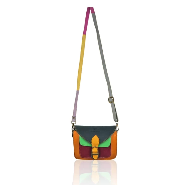 Tawny Cuero Ladies Sling Multi Colour Bag