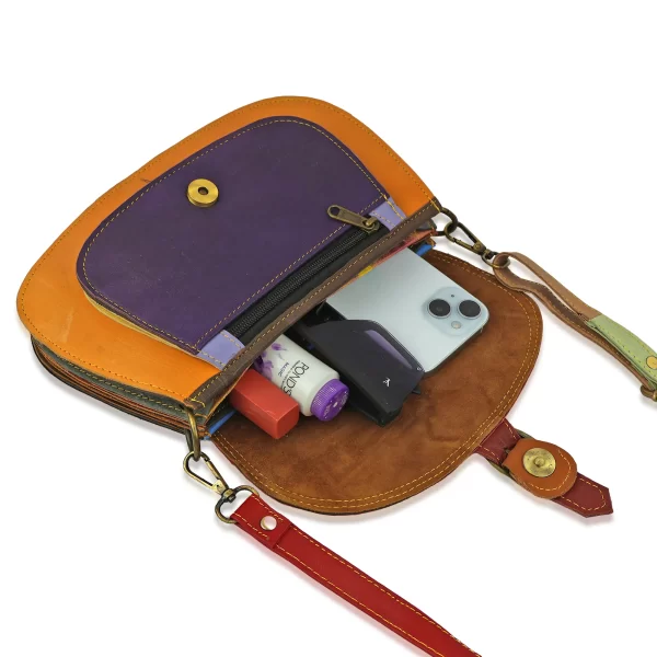 Tawny Cuero Ladies Sling Multi Colour Bag