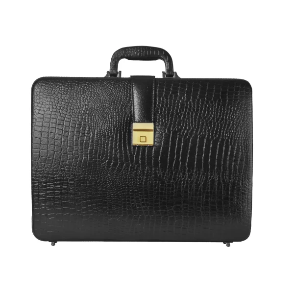 Tawny Cuero Black Briefcase