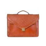 Tawny Cuero Tan Briefcase