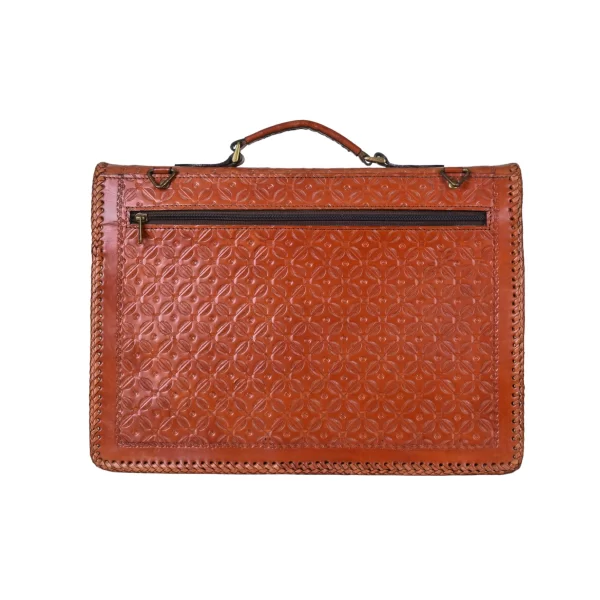 Tawny Cuero Tan Briefcase