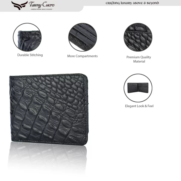 Tawny Cuero Black Men Wallet