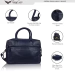 Tawny Cuero Blue Laptop Bag