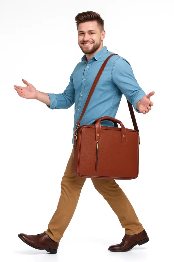 Tawny Cuero Brown Laptop Bag