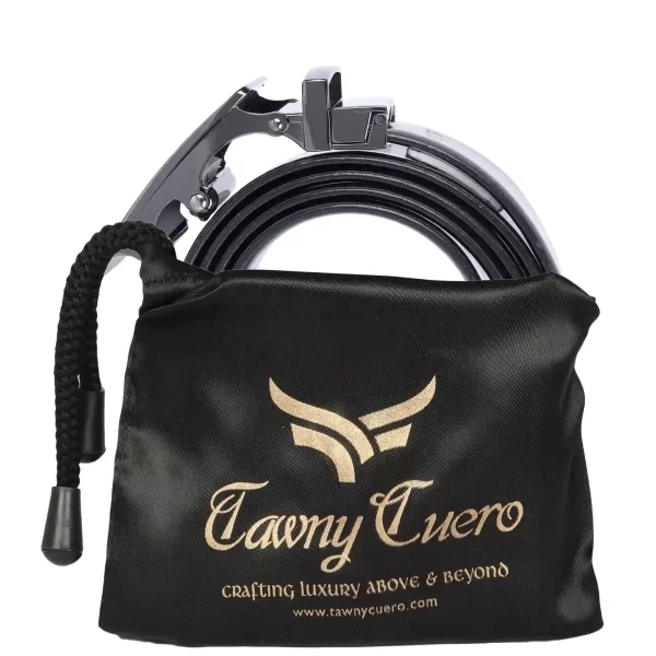 Tawny Cuero Black/Tan Men Belt