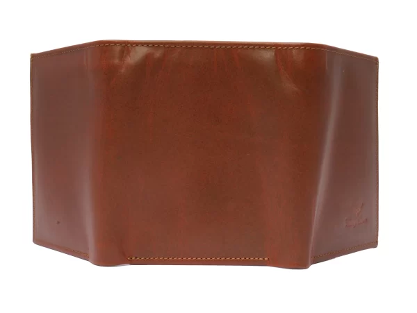 Tawny Cuero Tri-Fold Brown Men Wallet