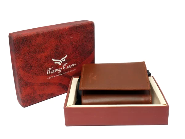 Tawny Cuero Tri-Fold Brown Men Wallet