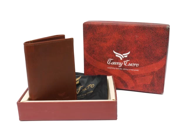 Tawny Cuero Tri-Fold Brown Men Wallet