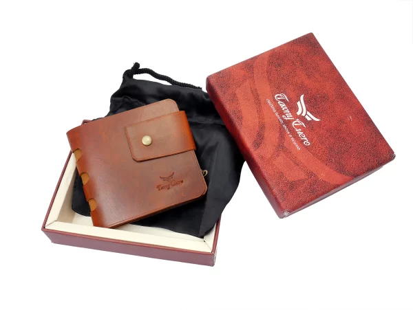 Tawny Cuero Tan Men Wallet