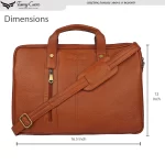 Tawny Cuero Brown Laptop Bag