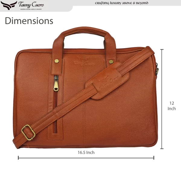 Tawny Cuero Brown Laptop Bag