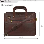 Tawny Cuero Brown Laptop Bag