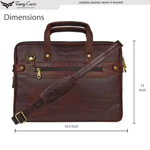 Tawny Cuero Brown Laptop Bag