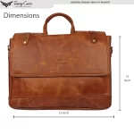 Tawny Cuero Brown Laptop Bag