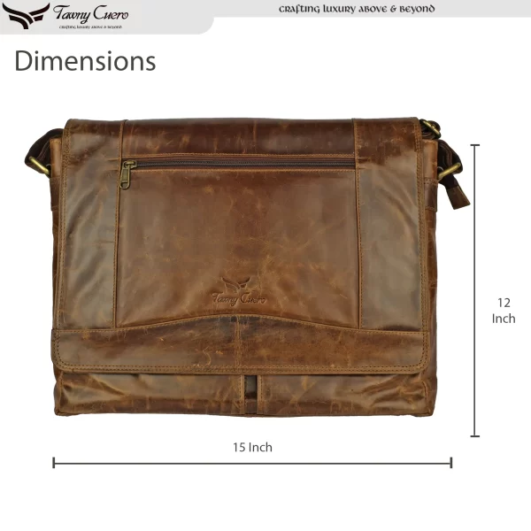 Tawny Cuero Brown Laptop Bag