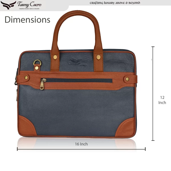 Tawny Cuero Blue Laptop Bag